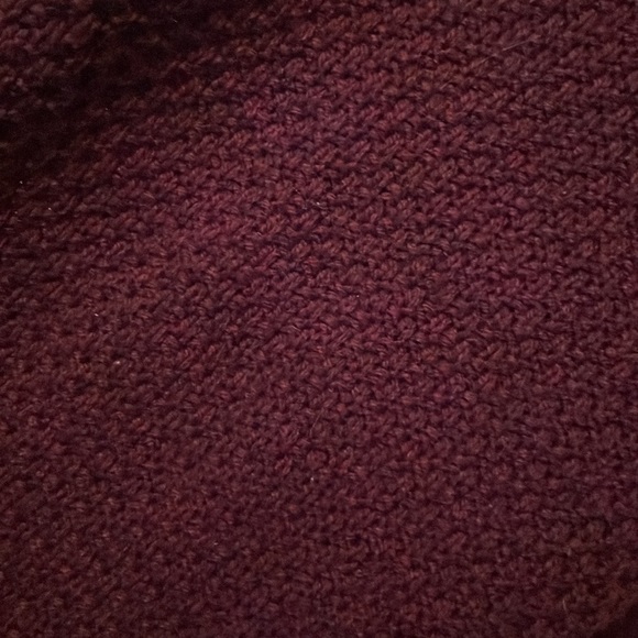 $8 bundled! Large Wine cotton open cardigan, ornamental metal buttons wrap tie - Picture 5 of 9